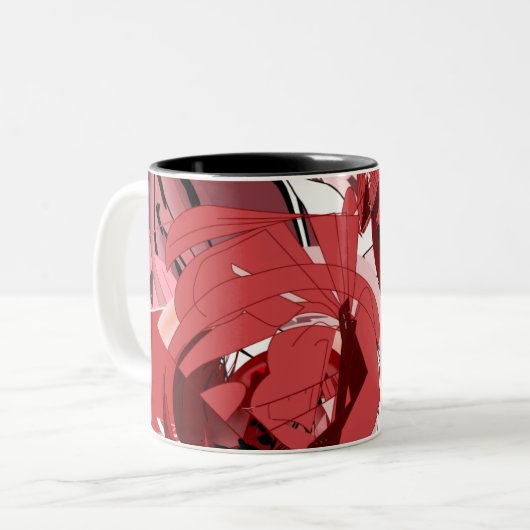 Crimson Whispers Coffee Mug Zweifarbige Tasse (Vorderseite Links)
