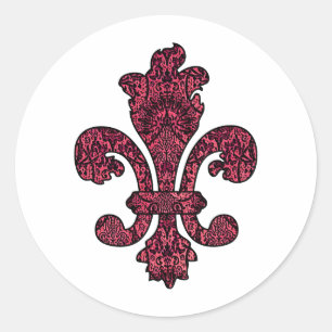 Crimson Wine Goth Runder Aufkleber