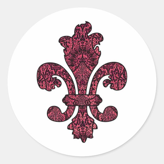 Crimson Wine Goth Runder Aufkleber (Vorderseite)