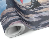 Crimson Wing – Fallen Angel Warrior.  Geschenkpapier (Rolleneckpunkt)