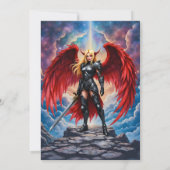 Crimson Wing – Gefallene Engel-Kriegerin. Einladung (Rückseite)