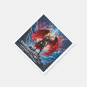 Crimson Wing – gefallene Engels Kriegerin. Serviette (Ecke)