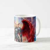 Crimson Wing – gefallene Engelskriegerin. Kaffeetasse (VorderseiteRechts)