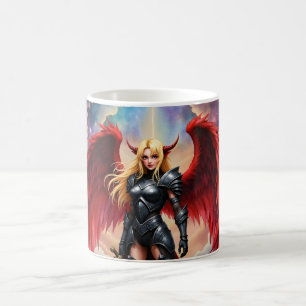 Crimson Wing – gefallene Engelskriegerin.  Kaffeetasse