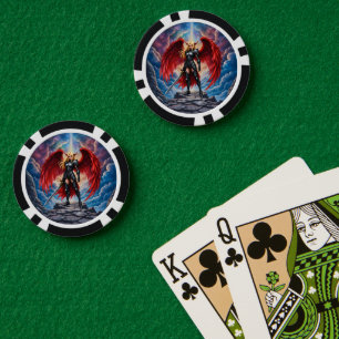 Crimson Wing – Gefallener Engel Krieger. Pokerchips