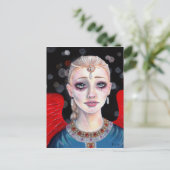 Crimson Wings Angel Postkarte (Stehend Vorderseite)