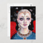 Crimson Wings Angel Postkarte (Vorne/Hinten)
