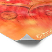 Crimson Wings Art Print Poster (Ecke)
