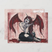 Crimson Wings Bloody Demon Postcard Postkarte (Vorne/Hinten)