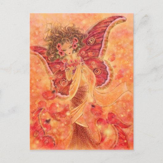 Crimson Wings Postcard Postkarte (Vorderseite)