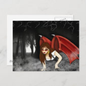 Crimson Wings Postkarte (Vorne/Hinten)