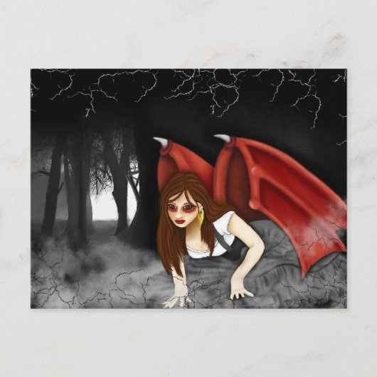 Crimson Wings Postkarte (Vorderseite)