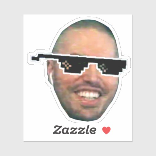 Crimulus crimulGangsta Twitch Emote Sticker (Blatt)