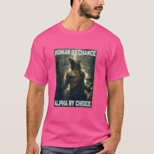Cringe Alpha Wolf Cringy Werewolf Meme Funny Cring T-Shirt