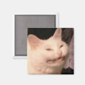 Cringe-Katzen-Meme Magnet (Vorderseite/Rückseite)