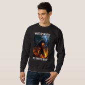 Cringe Wolf Weckte Beauty Cringy Alpha Wolf Cring  Sweatshirt (Vorne ganz)