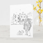 Cringletie House Scotland Karte (Gelbe Blume)