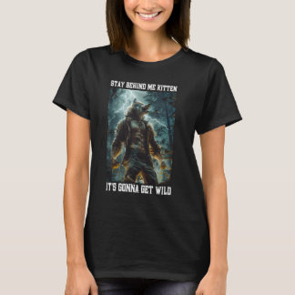 Cringy Werewolf Kitten Wolf Meme Cringe Alpha T-Shirt