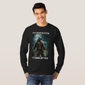 Cringy Werewolf Kitten Wolf Meme Cringe Alpha T-Shirt (Vorne ganz)