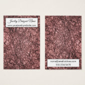 Crinkler Rose Gold Ohrring Display Cards (Vorne & Hinten)