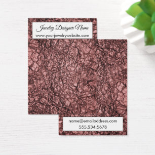 Crinkler Rose Gold Ohrring Display Cards