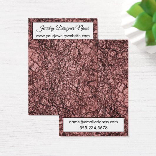 Crinkler Rose Gold Ohrring Display Cards (Schreibtisch)