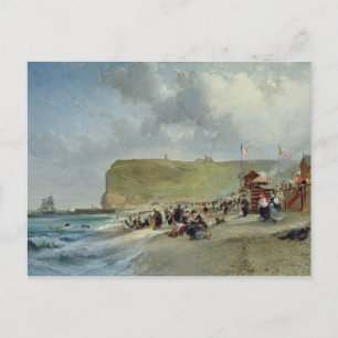 Crinolines on the Beach, Fecamp, 1871 Postkarte
