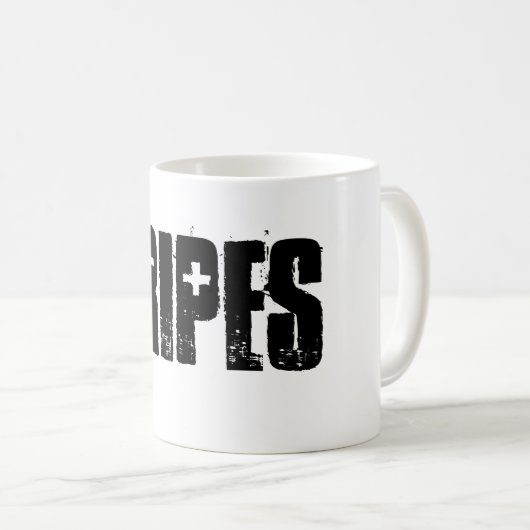 Cripes. Lass deiner Tasse, sag es alles. Kaffeetasse (VorderseiteRechts)