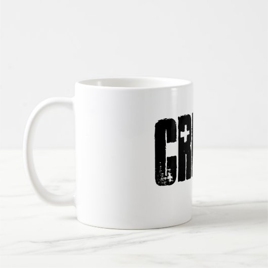 Cripes. Lass deiner Tasse, sag es alles. Kaffeetasse (Links)