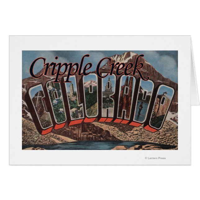 Cripple Creek, Colorado - Große Buchstabenszenen (Vorderseite (Horizontal))