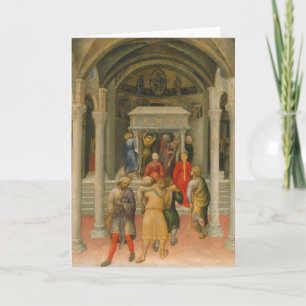 Crippled and Sick Cured at Tomb of St. Nicholas Feiertagskarte