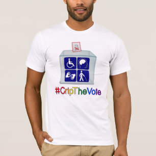 #CripTheVote T - Shirt, Weiß, für Männer T-Shirt