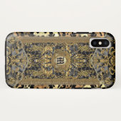 Crisaque Ponce Elegant Chic Monogramm Case-Mate iPhone Hülle (Rückseite (Horizontal))