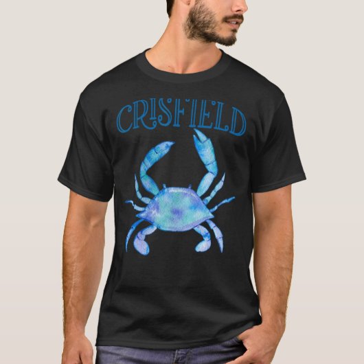 Crisfield's schöne Chesapeake Bay Blue Crab Cr T-Shirt (Vorderseite)