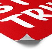 CRISIS Anti-Trump | Red | Protest Poster (Ecke)