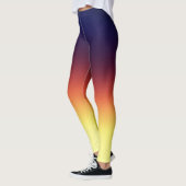 Crisp Apple Shadow Ombre-Gefärbte Krawatte Leggings (Links)