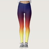 Crisp Apple Shadow Ombre-Gefärbte Krawatte Leggings (Vorderseite)