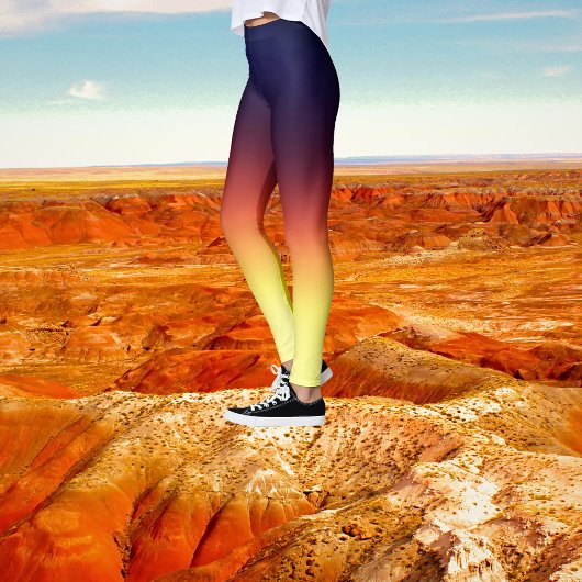Crisp Apple Shadow Ombre-Gefärbte Krawatte Leggings