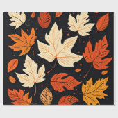 Crisp-Blätter: Herbst in sanften Tönen Geschenkpapier (Flach)