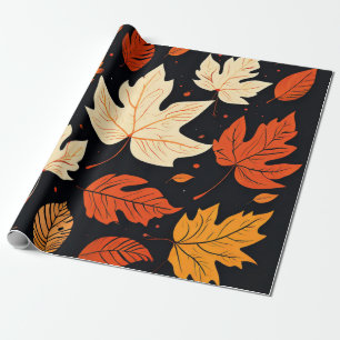 Crisp-Blätter: Herbst in sanften Tönen Geschenkpapier