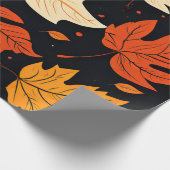 Crisp-Blätter: Herbst in sanften Tönen Geschenkpapier (Ecke)
