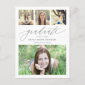 Crisp Collage Editable Color Abschluss Postcard Postkarte (Vorderseite)