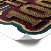 Crisp Gold KEEP IT 100 Custom Design v2 Poster (Ecke)