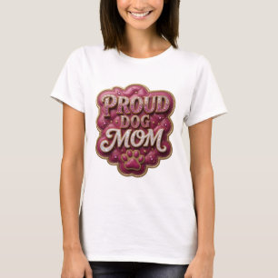 Crisp Gold STOLZE HUNDEMAMA Modernes Design T-Shirt