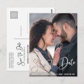Crisp Modern & stilvoll | Save The Date Postkarte (Vorne/Hinten)