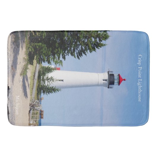 Crisp Point Lighthouse bathmat Badematte (Vorderseite)