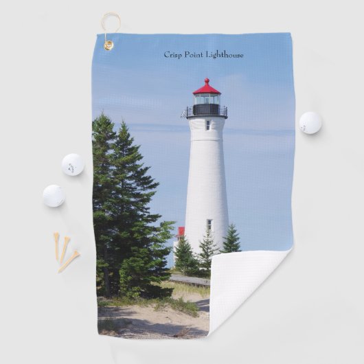 Crisp Point Lighthouse Golfhandtuch (Insitu)