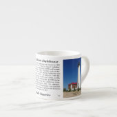 Crisp Point Lighthouse Historie Tasse (Vorderseite Rechts)