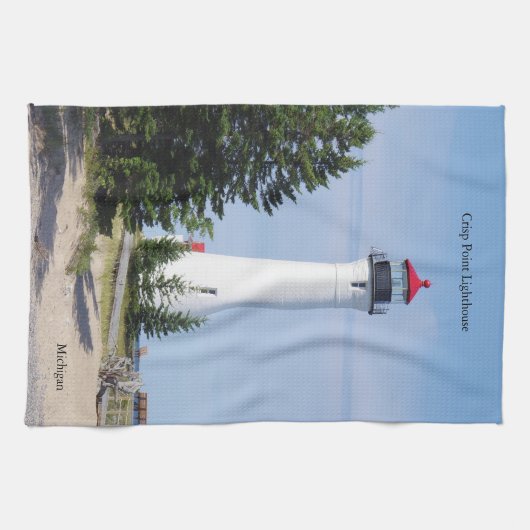 Crisp Point Lighthouse Küchentücher (Horizontal)