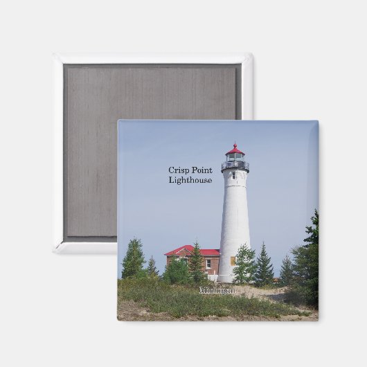 Crisp Point Lighthouse-Magnet Magnet (Vorderseite/Rückseite)
